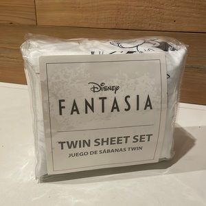 Disney Fantasia Twin Sheets + Pillow Case